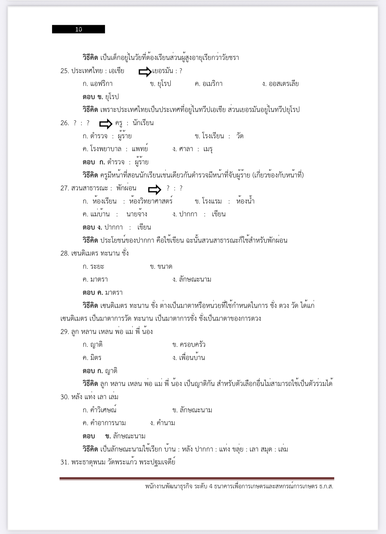หนังสือสอบ พนักงานพัฒนาธุรกิจ ระดับ 4 ธกส. - Image 6